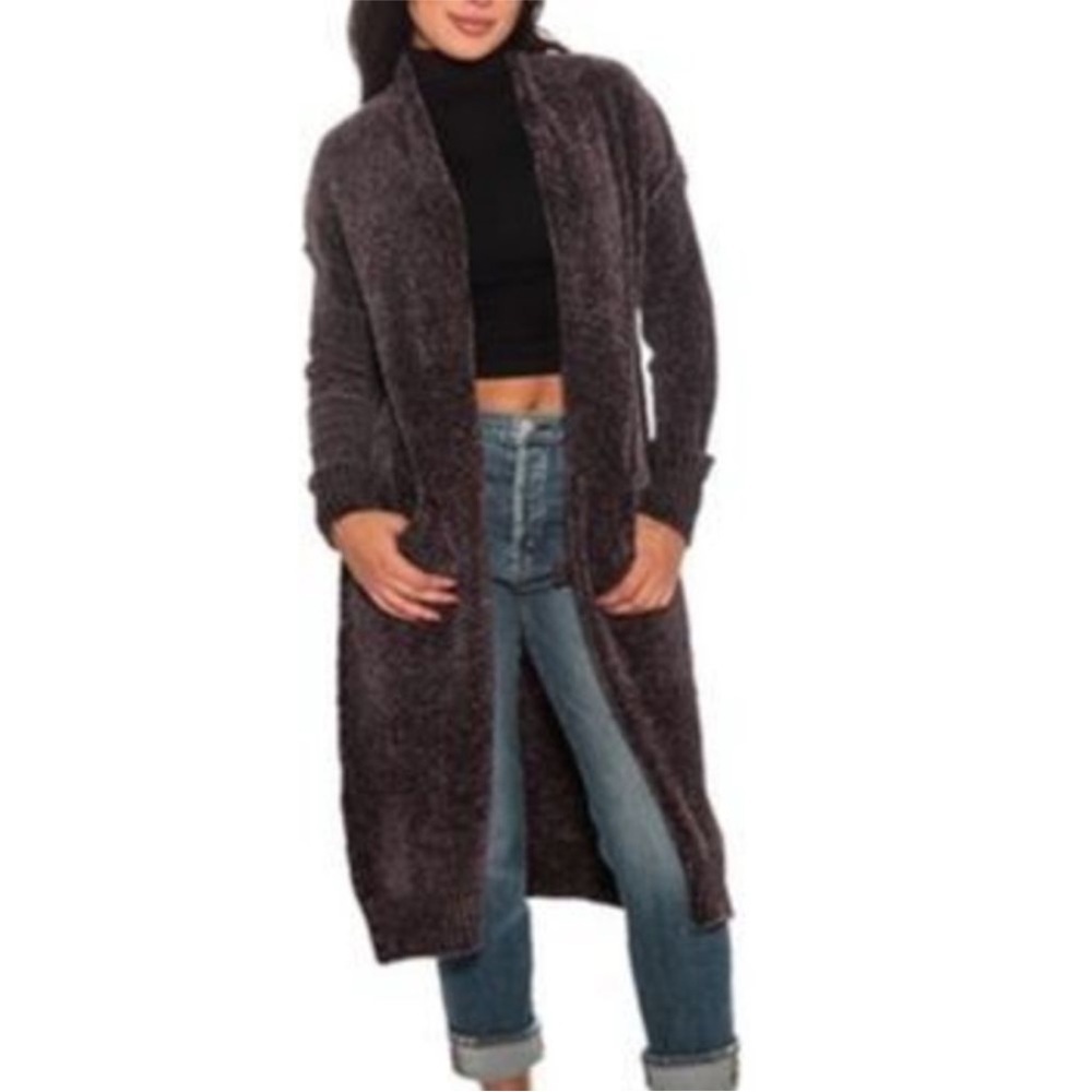 Anthropologie SEN PROMINENT Long Open Front cardigan Size 1 Size S